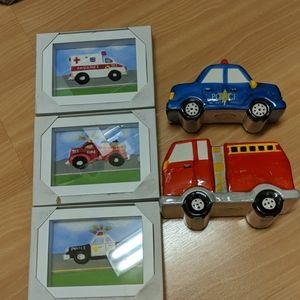 Police Fire Ambulance EMS lot of nursery decor